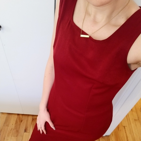 Wine Red Maxi Dress - Picture 1 of 4